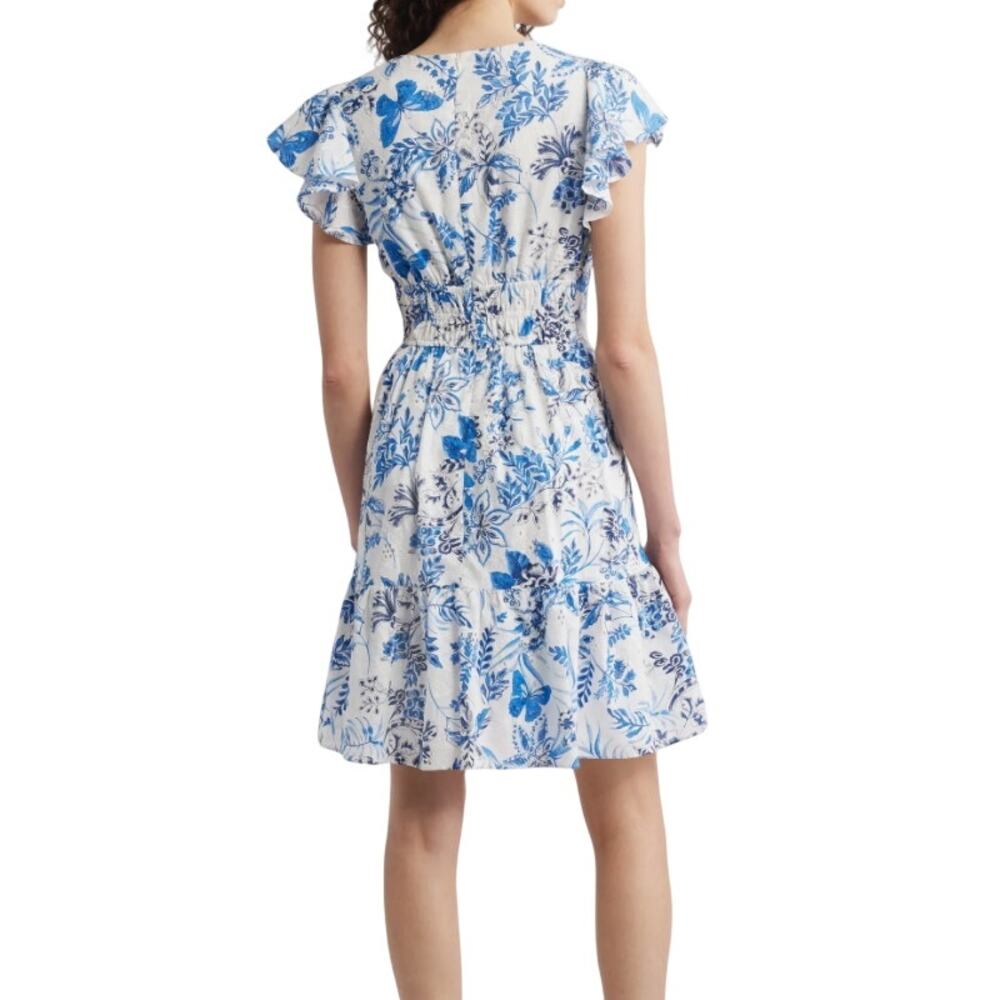 $178 Eliza J Floral Print Tiered Dress 16W / Plus 1X NWT - Picture 4 of 12